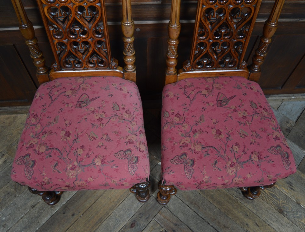 Victorian Walnut Hall Chairs View VI