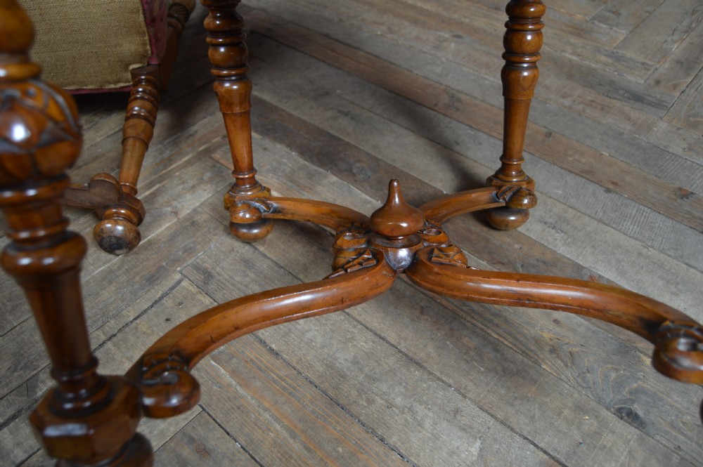 Victorian Walnut Hall Chairs View XVI