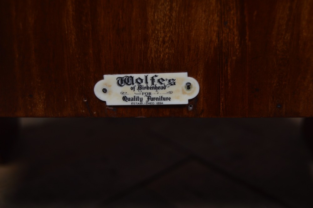 Wolf's of Birkenhead Edwardian Mahogany Paper/ Magazine Rack View VII