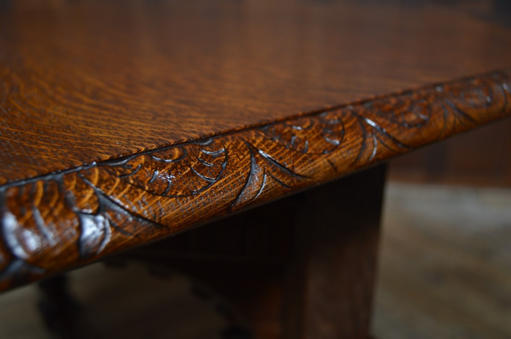 Victorian Oak Octagonal Centre Table View V