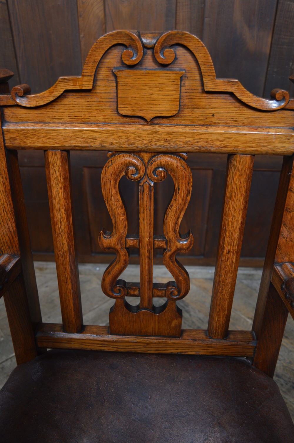 Victorian Oak Arm Chair View IV