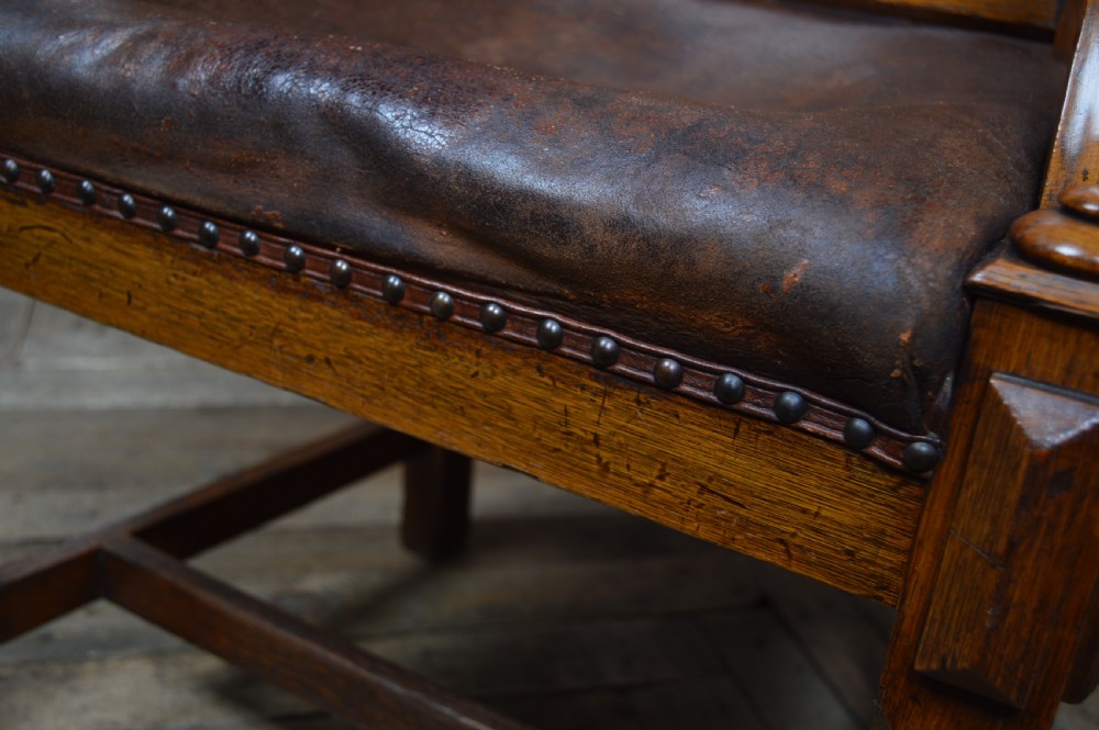 Victorian Oak Arm Chair View VII