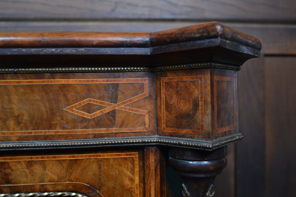 Victorian Walnut Bookcase / Display Cabinet View VI