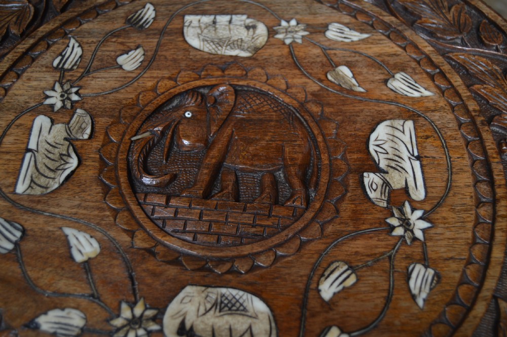 Anglo Indian Elephant Side Table View III