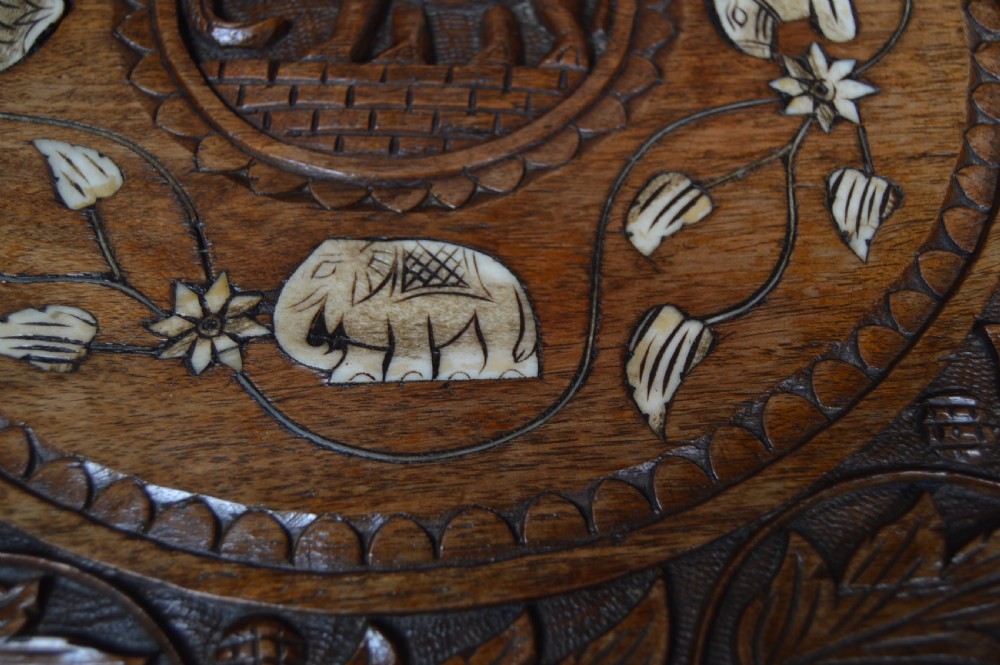 Anglo Indian Elephant Side Table View IV