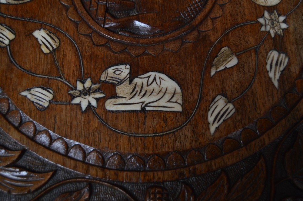 Anglo Indian Elephant Side Table View V