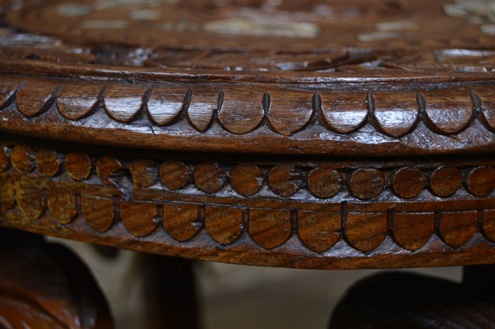 Anglo Indian Elephant Side Table View IX