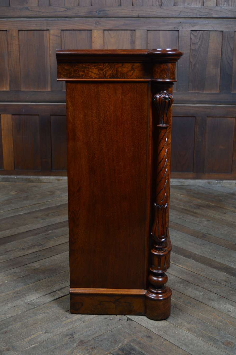 Victorian Walnut Bookcase/ Display Cabinet  View XV