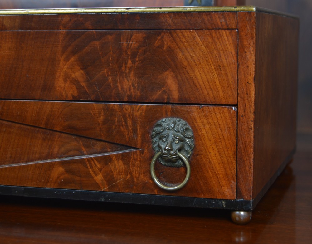 Regency Mahogany Dressing / Vanity Mirror View IV