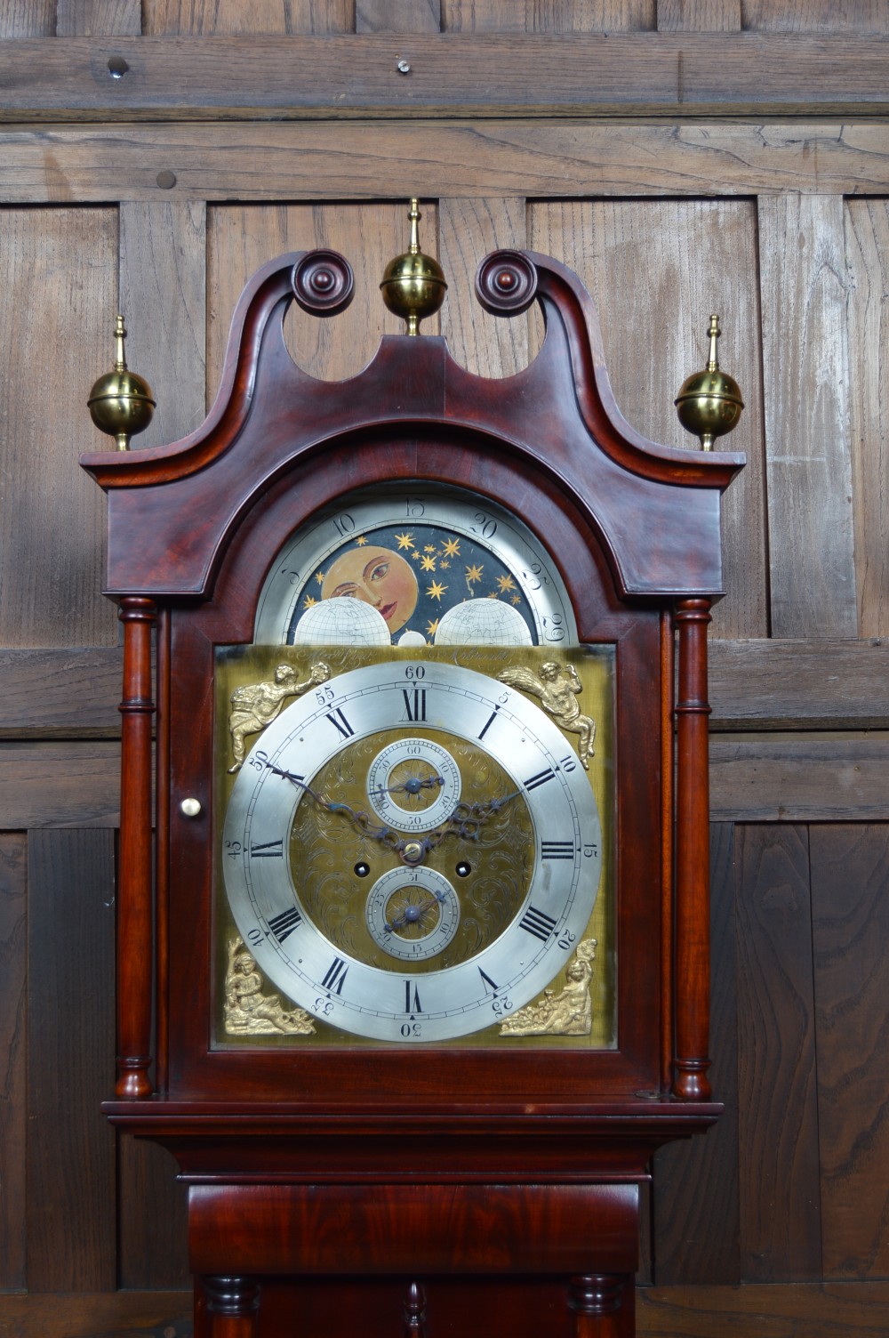 Victorian Scottish Mahogany Longcase Clock Alex Low View III