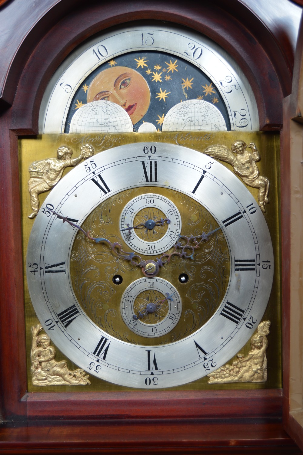 Victorian Scottish Mahogany Longcase Clock Alex Low View VIII