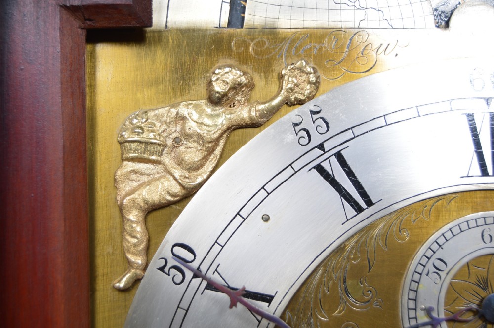 Victorian Scottish Mahogany Longcase Clock Alex Low View XV