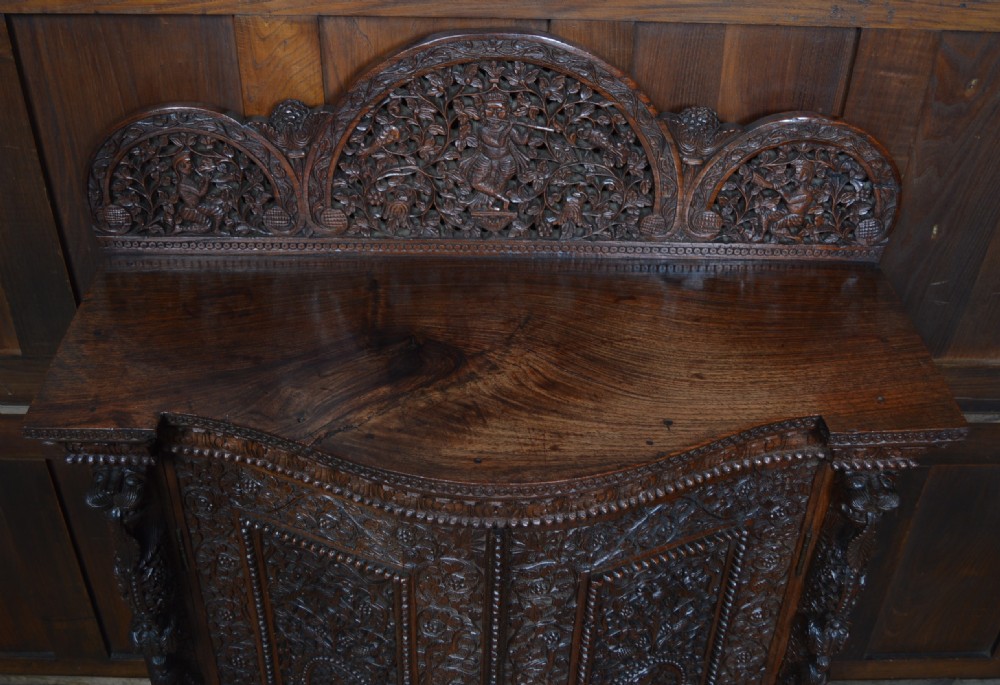 Victorian Burmese Padouk Sideboard / Cabinet View V