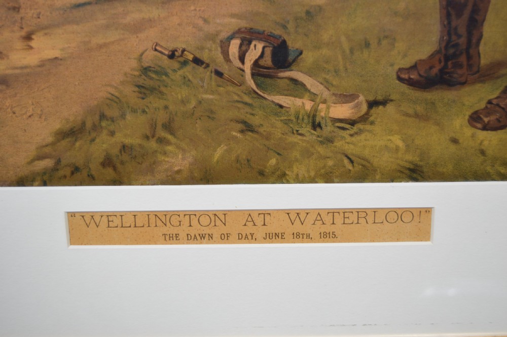 Chromolithograph Wellington at Waterloo View III