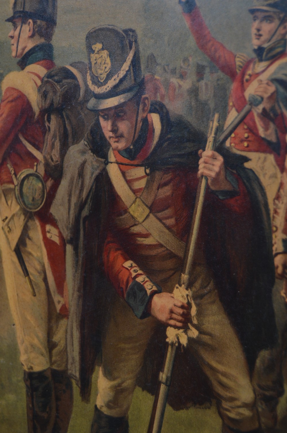 Chromolithograph Wellington at Waterloo View V