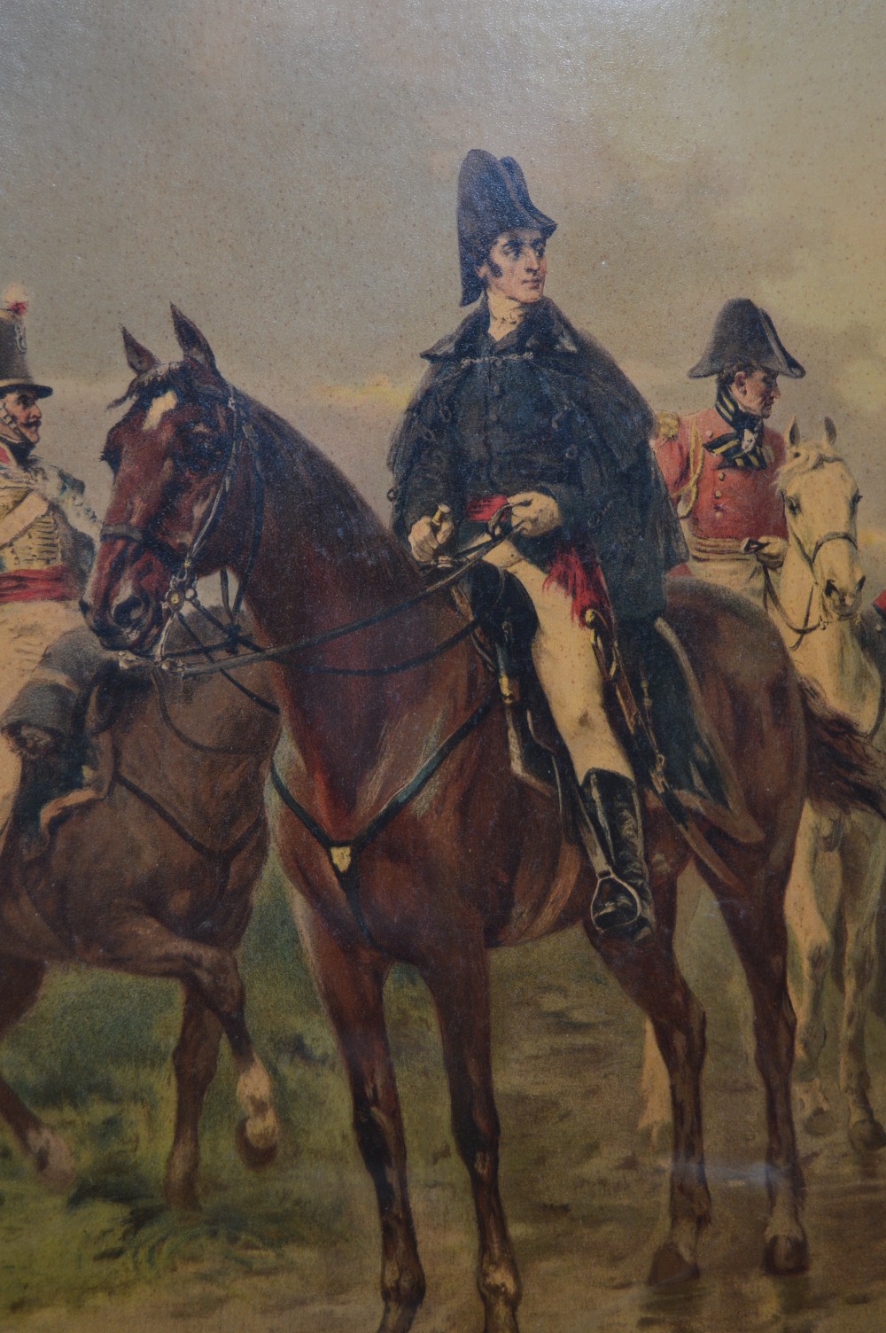 Chromolithograph Wellington at Waterloo View VI