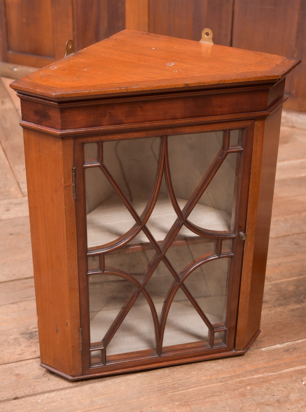 Pair of Miniature Mahogany Corner Cabinets View IV