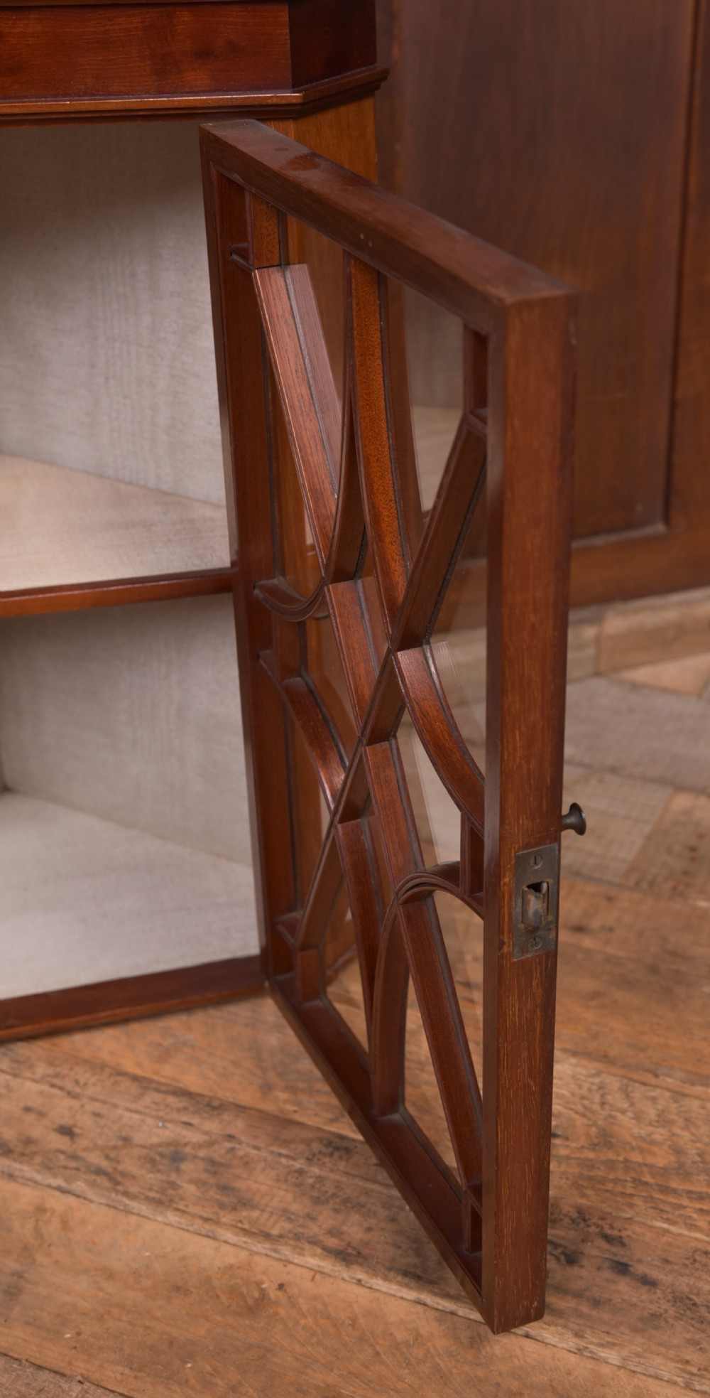 Pair of Miniature Mahogany Corner Cabinets View VIII