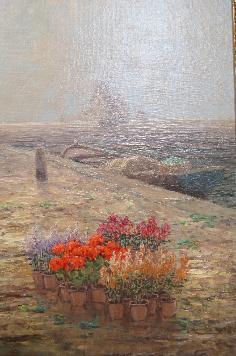 Victorian H.M Gabriel Oil on Canvas View V