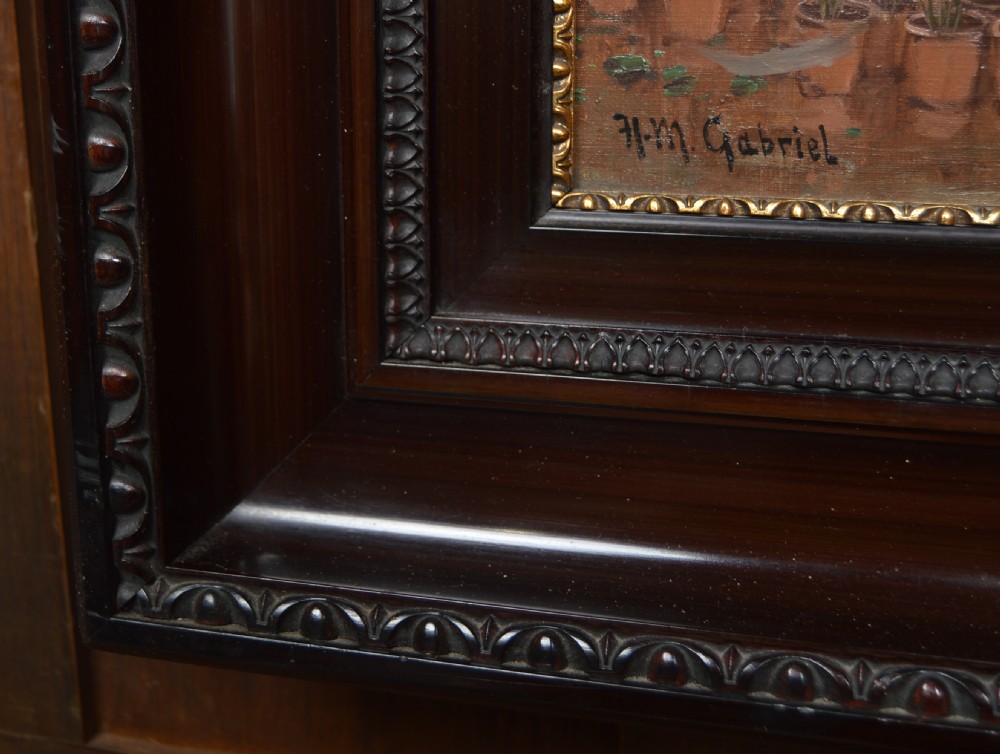 Victorian H.M Gabriel Oil on Canvas View IX