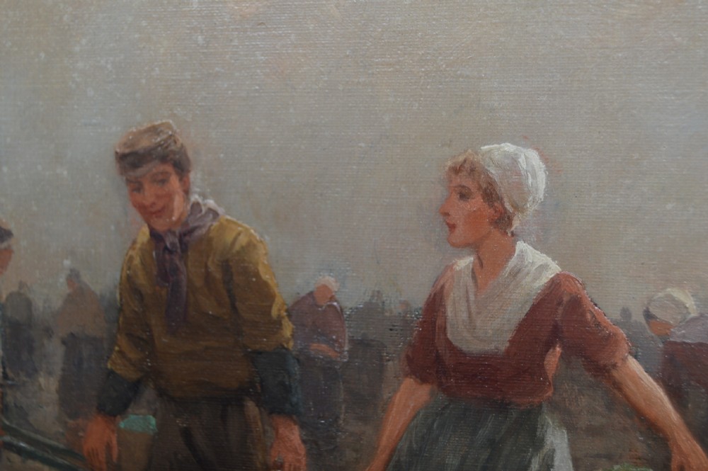 Victorian H.M Gabriel Oil on Canvas View XII