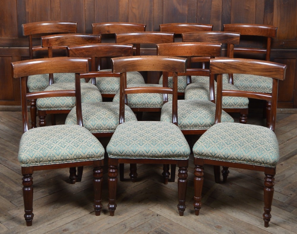  Wm Bartlett & Son Set of 12 Dining Chairs