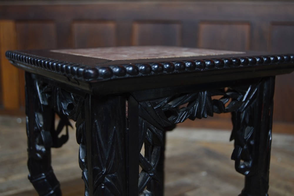 Chinese Marble Top Plant Stand View VI