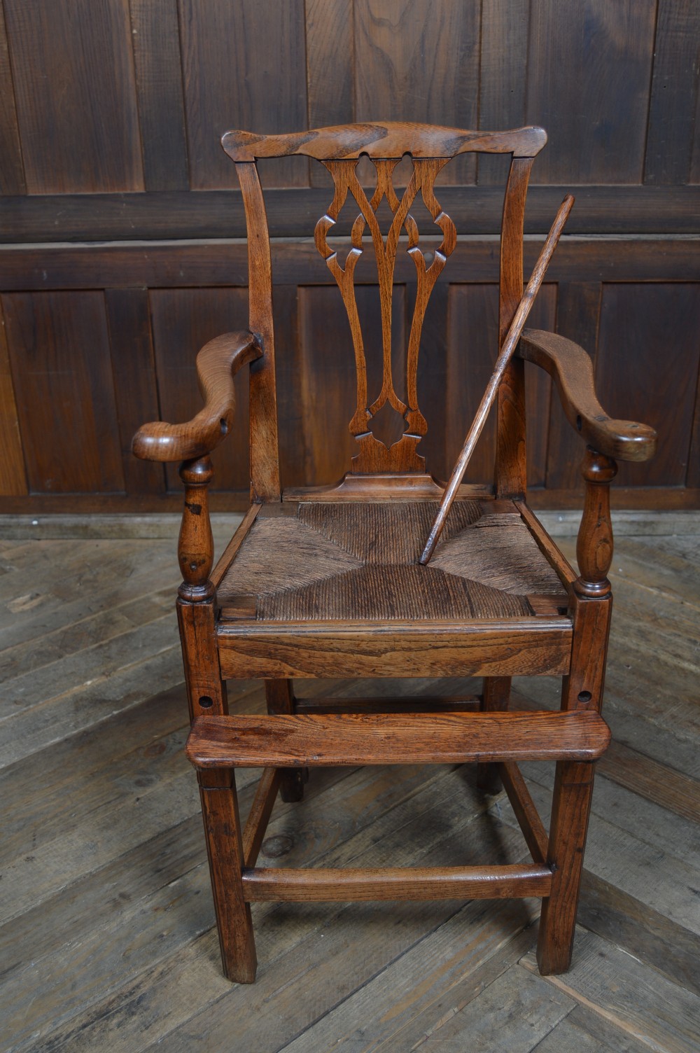 Georgian Elm Child's High Chair View XI