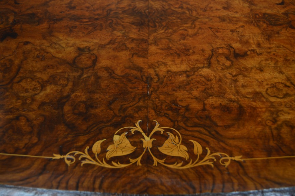 Victorian Walnut Stretcher Table View VI