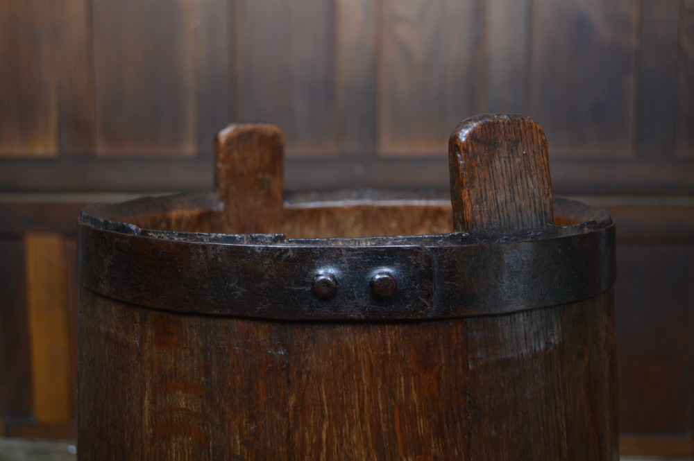 Edwardian Oak Stick Stand View V