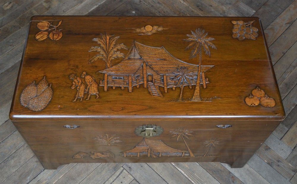 Chinese Camphor Wood Blanket / Storage Box View XII