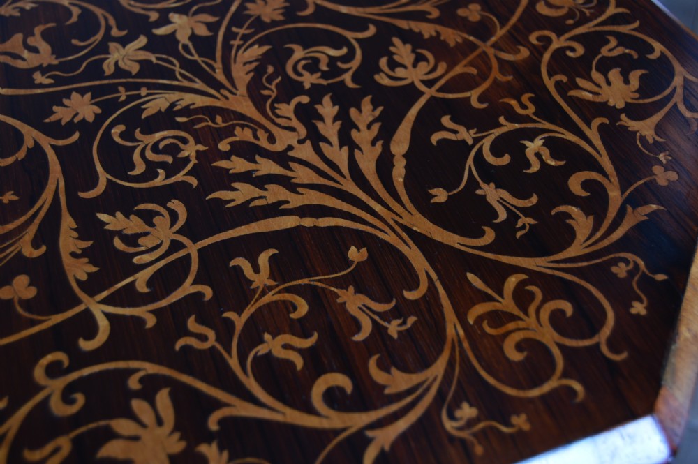 Victorian Hexagonal Tripod Table View VII