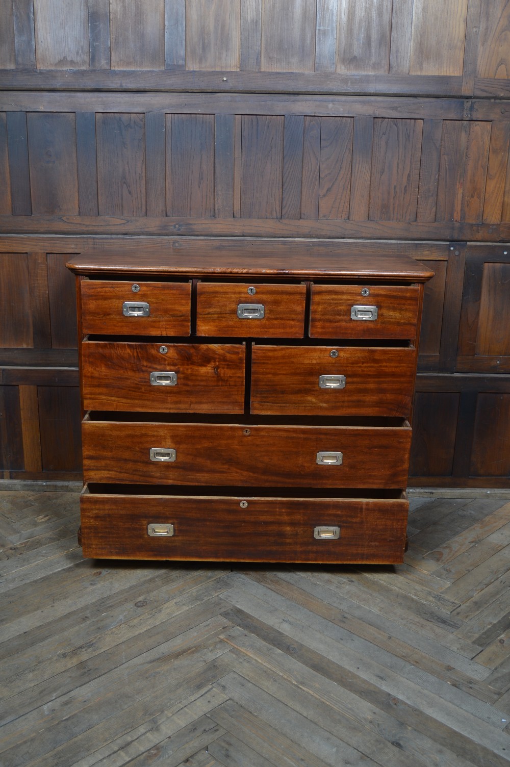 Camphor Wood Campaign Chest of  Drawers  View IX