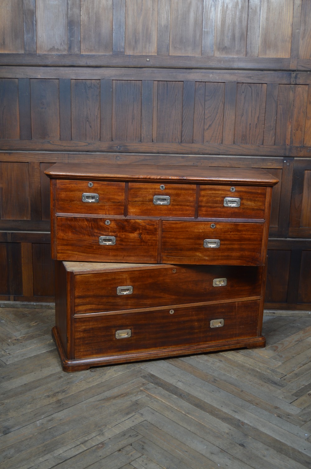 Camphor Wood Campaign Chest of  Drawers  View XII