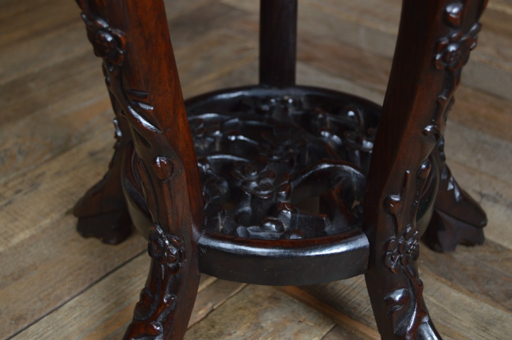 Chinese Marble Top Plant /Vase Stand View VI