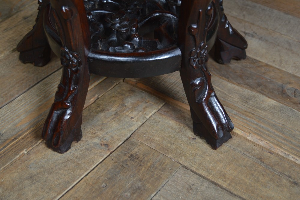 Chinese Marble Top Plant /Vase Stand View VII