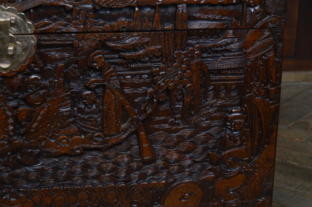 Oriental Camphor Wood Storage Box View V