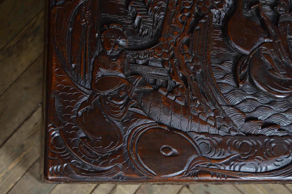 Oriental Camphor Wood Storage Box View XIV