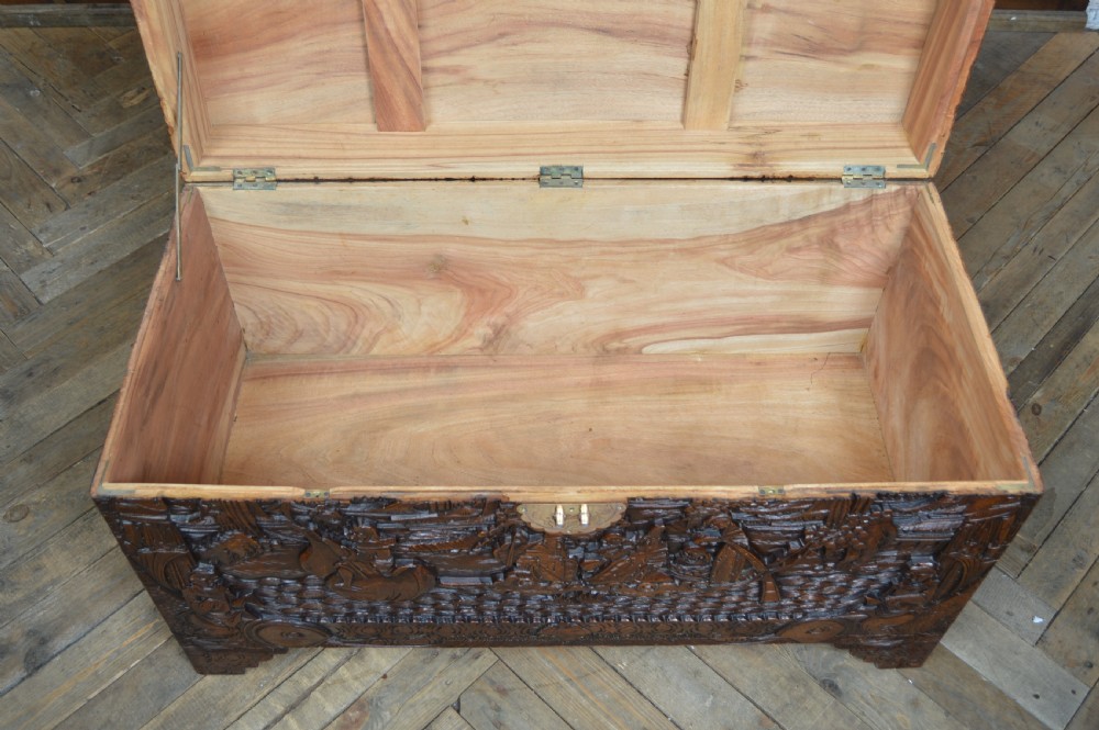 Oriental Camphor Wood Storage Box View XV