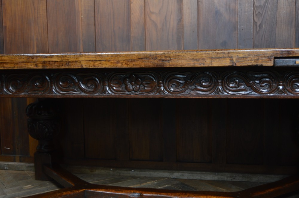 Edwardian Oak Dining Table View XIII