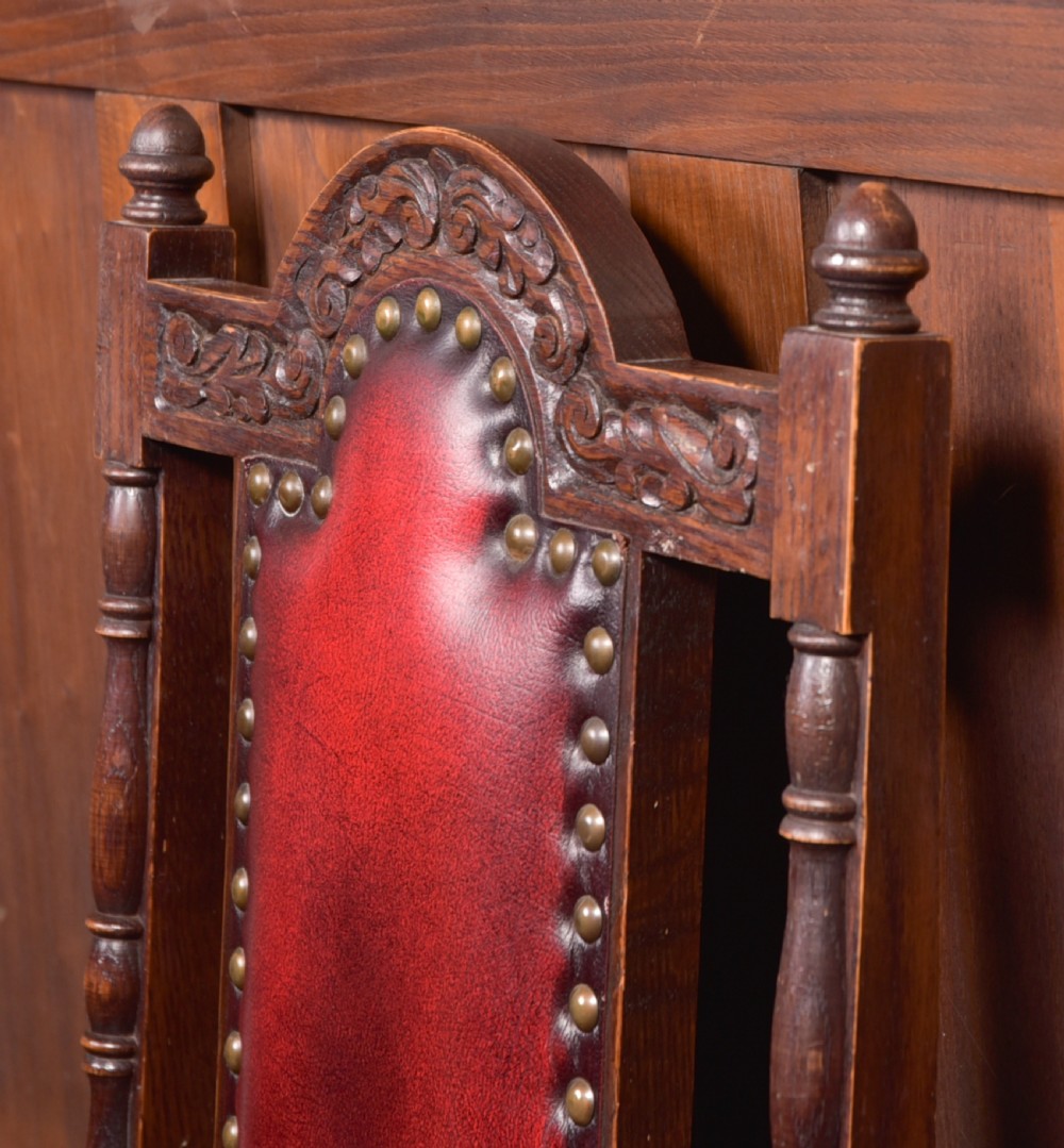Set of 6 Edwardian Oak Chairs View IX