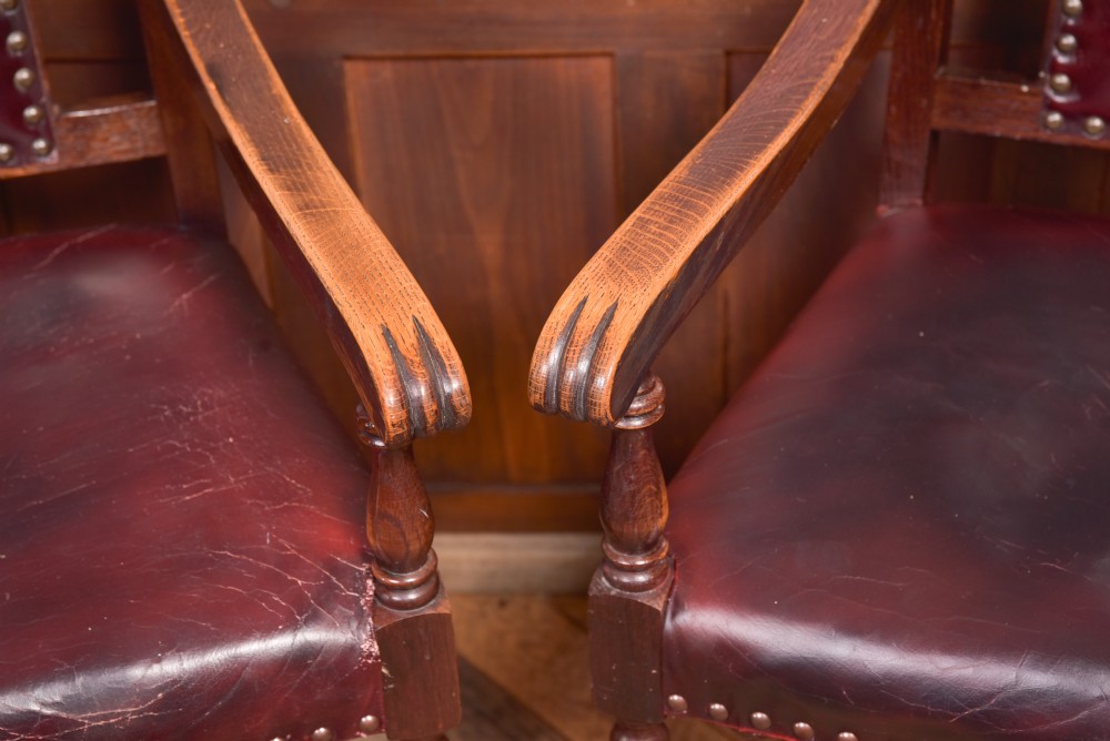Set of 6 Edwardian Oak Chairs View XVIII