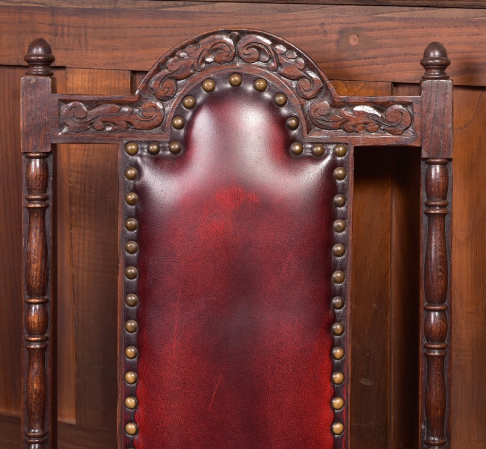 Set of 6 Edwardian Oak Chairs View XIX