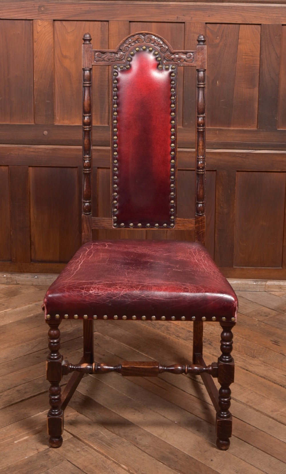 Set of 6 Edwardian Oak Chairs View XXIX