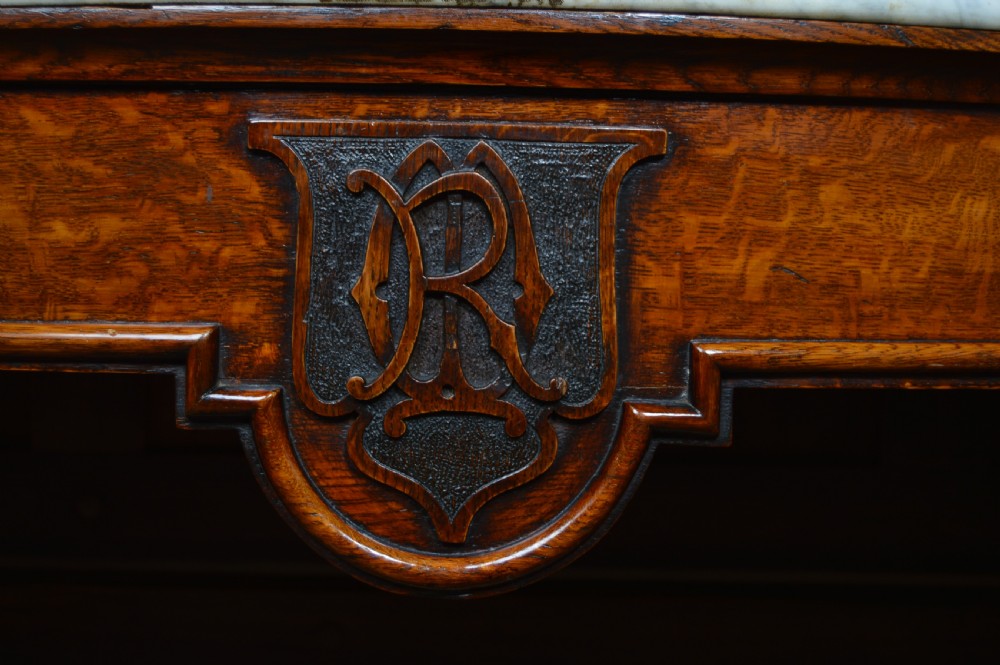 Victorian Marble Top Console Table View VII