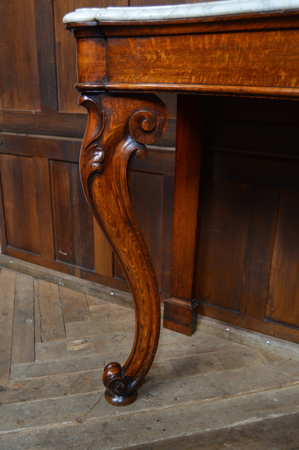 Victorian Marble Top Console Table View VIII
