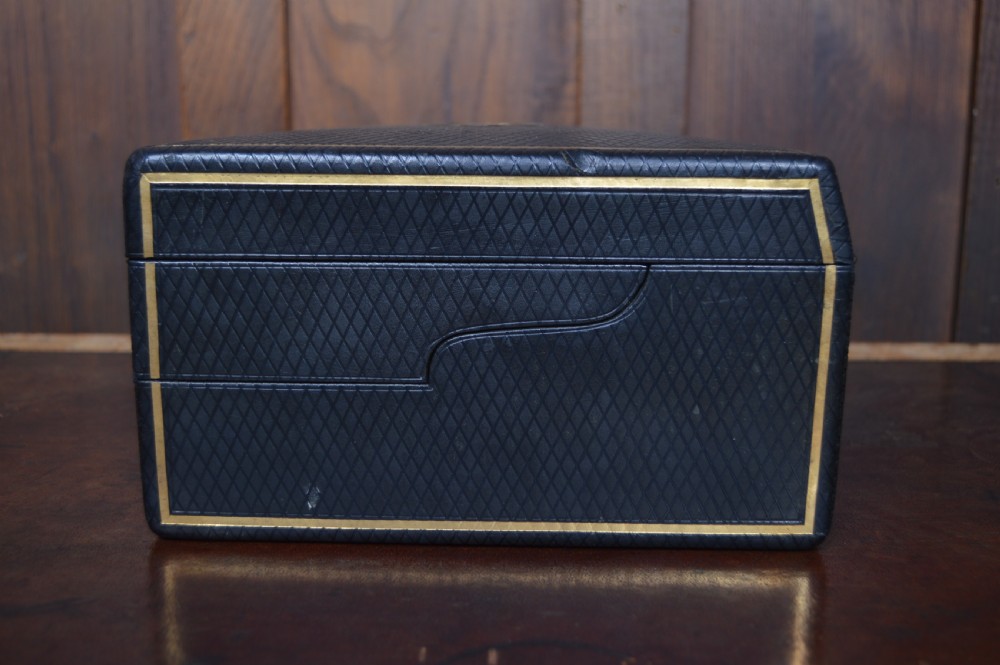 Scottish Victorian Leather Writing / Stationery Box View XII