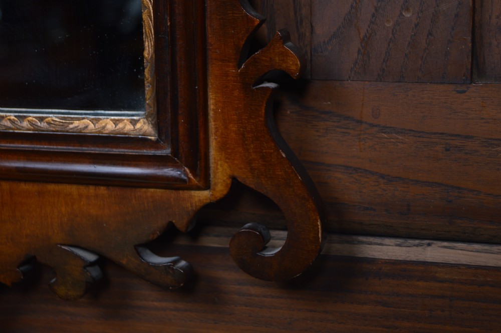 Edwardian Mahogany Wall Mirror View IV