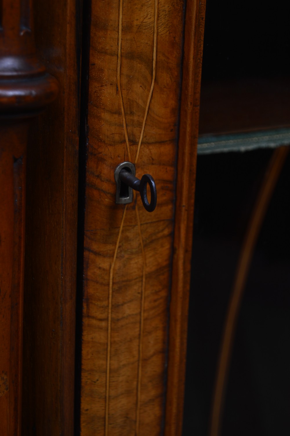 Victorian Walnut Music Cabinet View IX