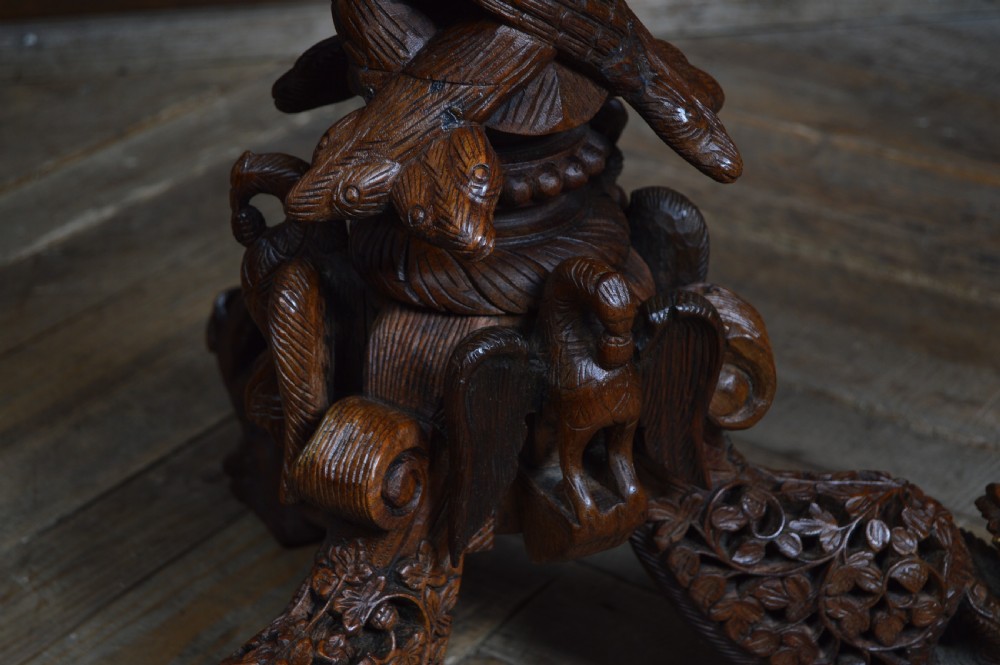 Victorian Burmese Padouk Tilt Top table View IV